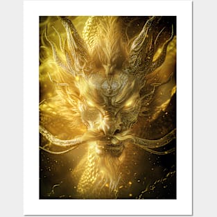 Golden Dragon Posters and Art